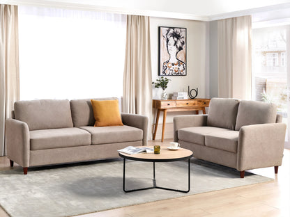  Sofa 2 Seater MARE Fabric Taupe With Storage