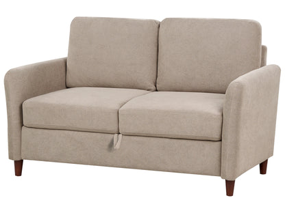  Sofa 2 Seater MARE Fabric Taupe With Storage