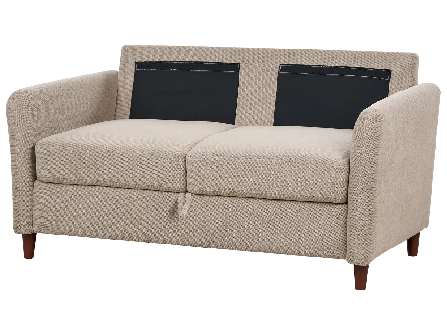  Sofa 2 Seater MARE Fabric Taupe With Storage