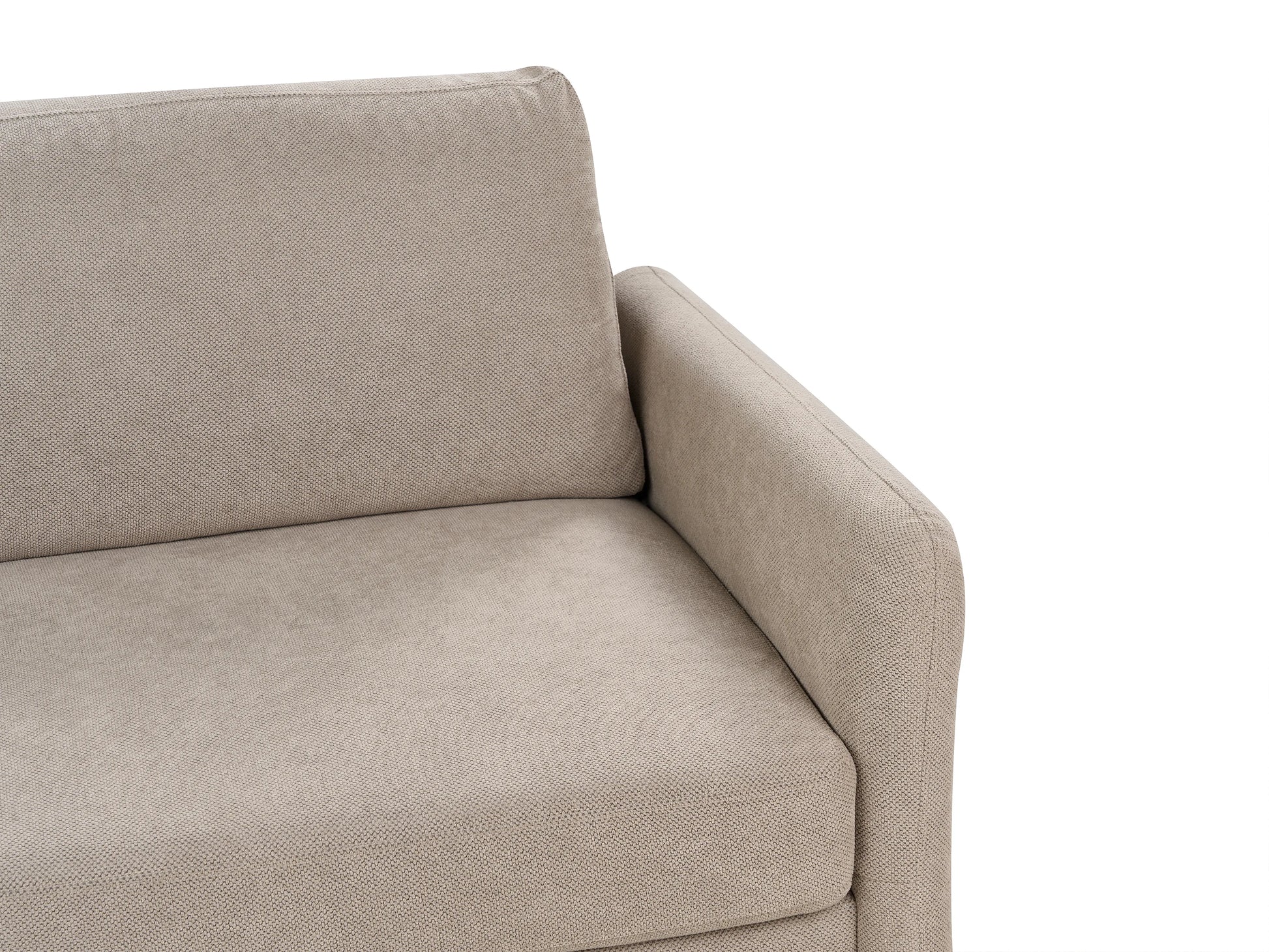  Sofa 2 Seater MARE Fabric Taupe With Storage