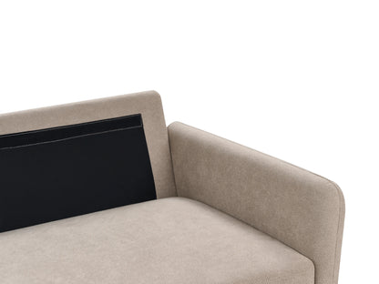  Sofa 2 Seater MARE Fabric Taupe With Storage