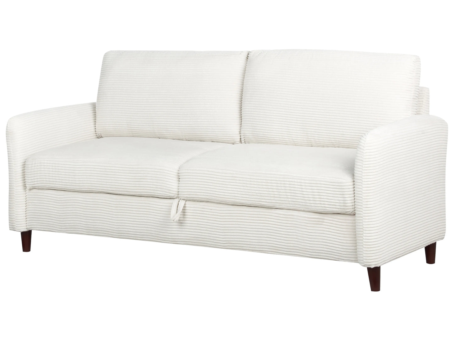  Sofa 3 Seater MARE Corduroy Off-White With Storage