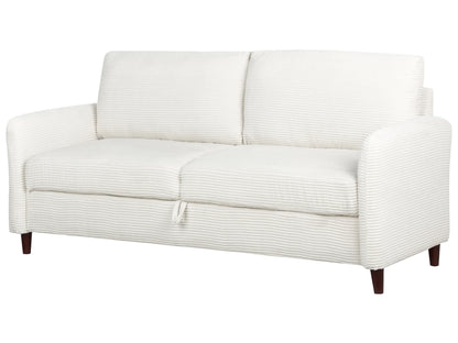  Sofa 3 Seater MARE Corduroy Off-White With Storage
