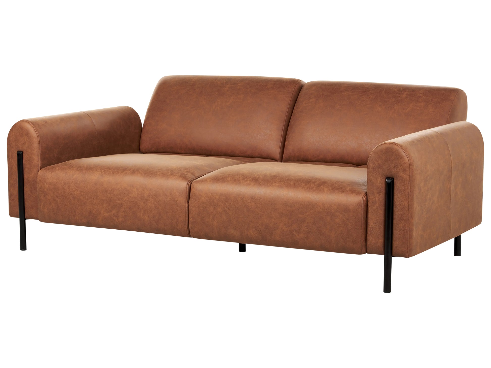  Sofa 3 Seater ASKIM Fabric Golden Brown