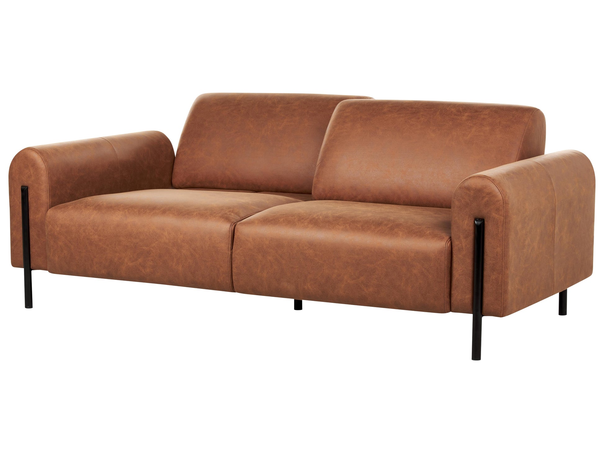  Sofa 3 Seater ASKIM Fabric Golden Brown