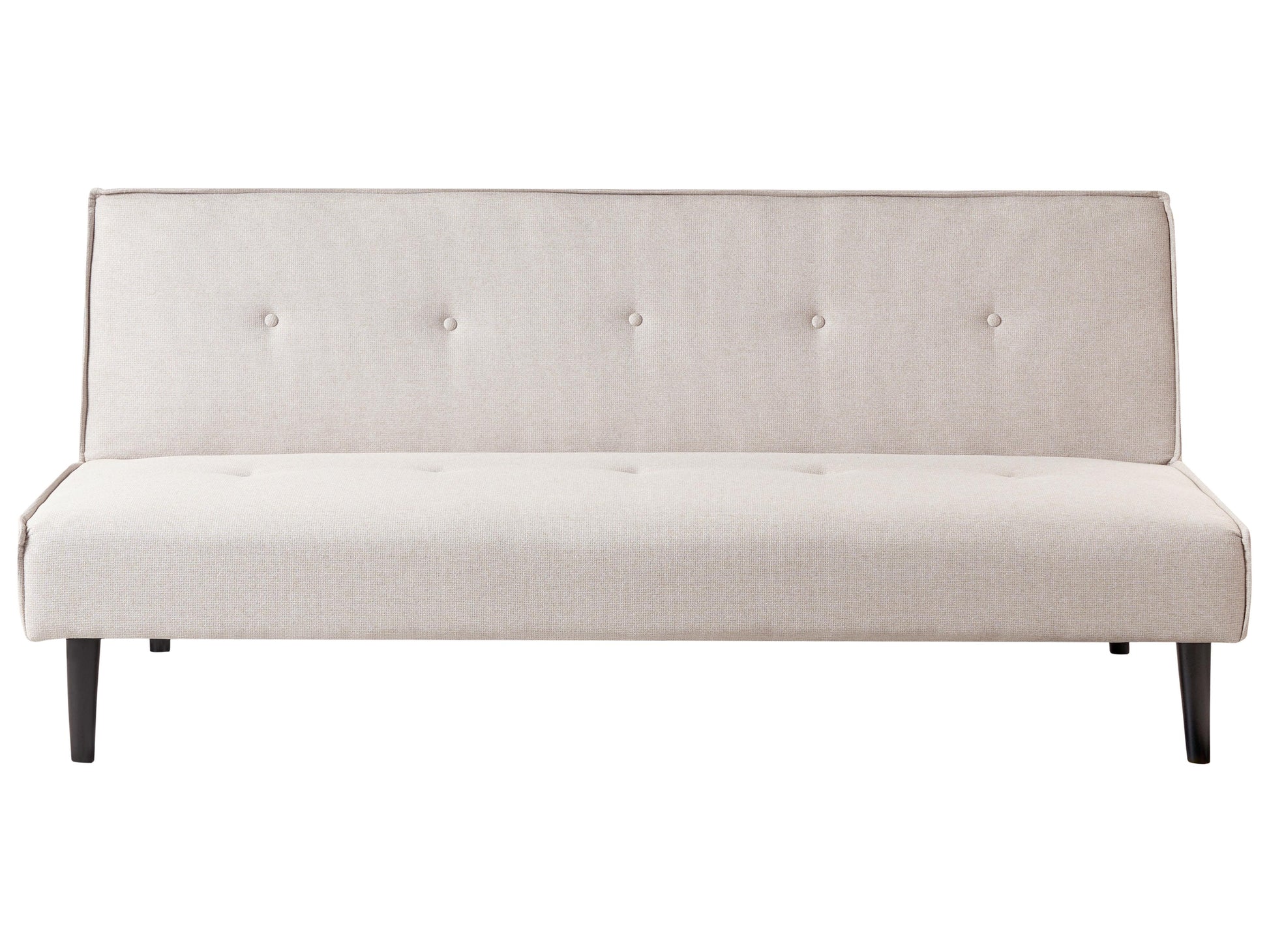  Sofa Bed 3 Seater VISBY Fabric Light Beige