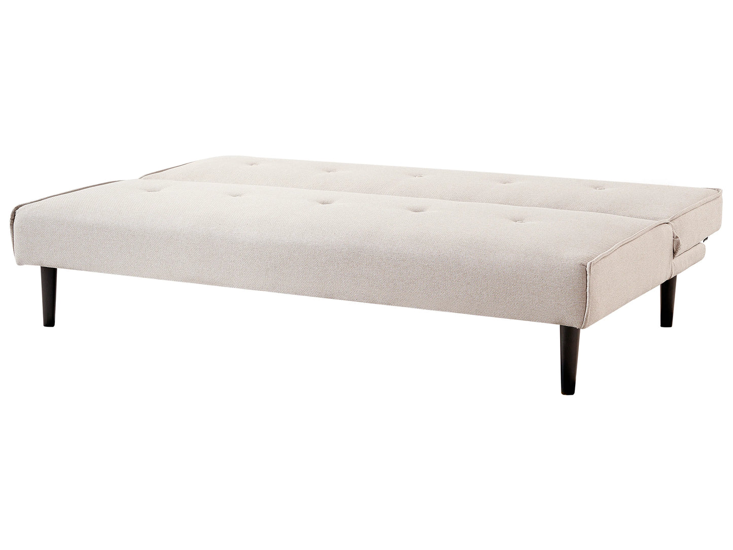  Sofa Bed 3 Seater VISBY Fabric Light Beige
