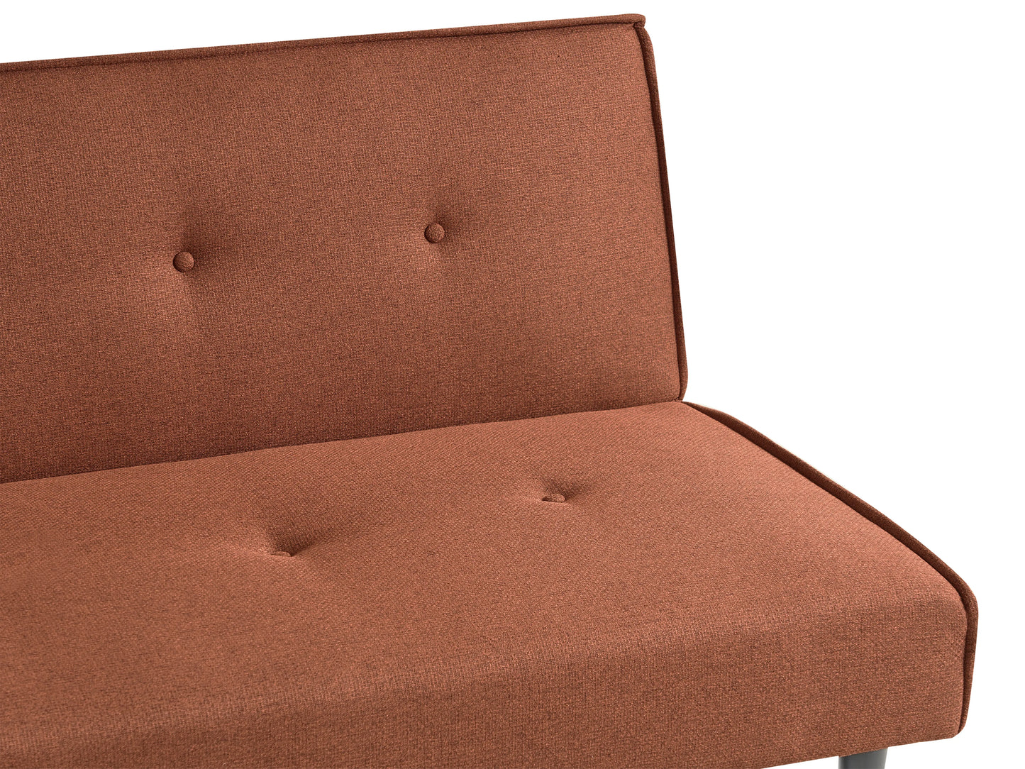  Sofa Bed 3 Seater VISBY Fabric Golden Brown