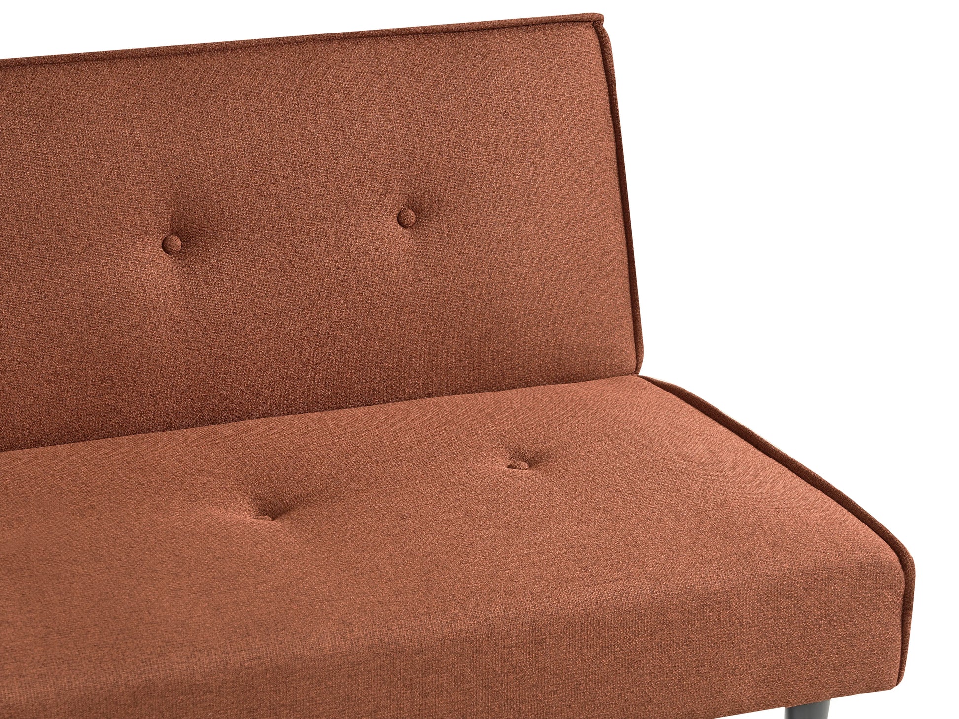  Sofa Bed 3 Seater VISBY Fabric Golden Brown