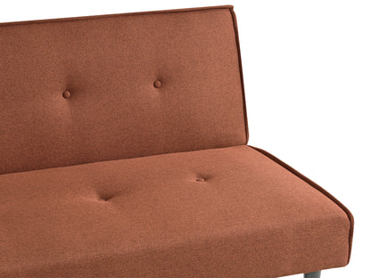  Sofa Bed 3 Seater VISBY Fabric Golden Brown