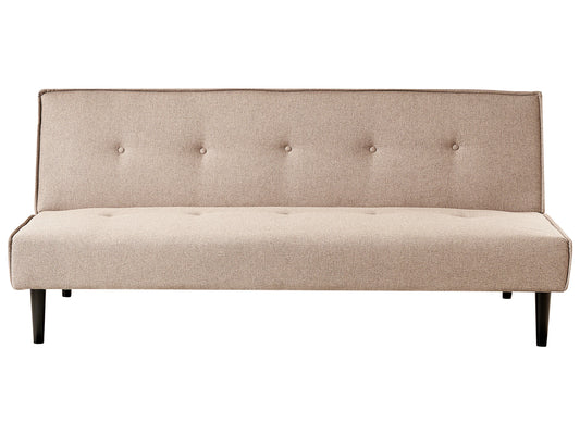  Sofa Bed 3 Seater VISBY Fabric Beige