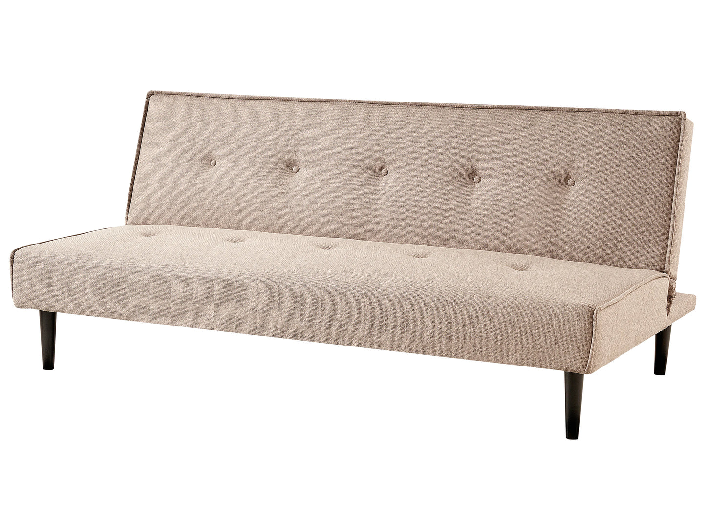 Sofa Bed 3 Seater VISBY Fabric Beige