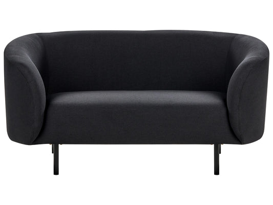  Sofa 2 Seater LOEN Fabric Black