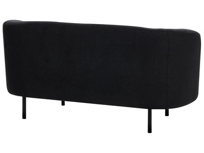  Sofa 2 Seater LOEN Fabric Black