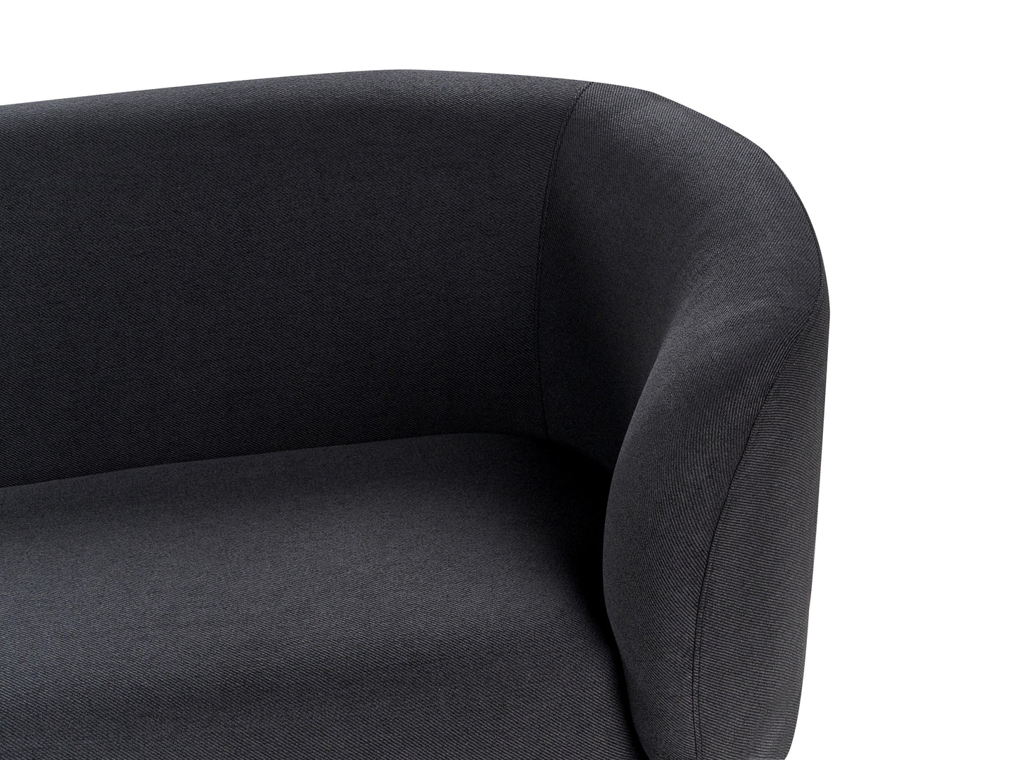  Sofa 2 Seater LOEN Fabric Black