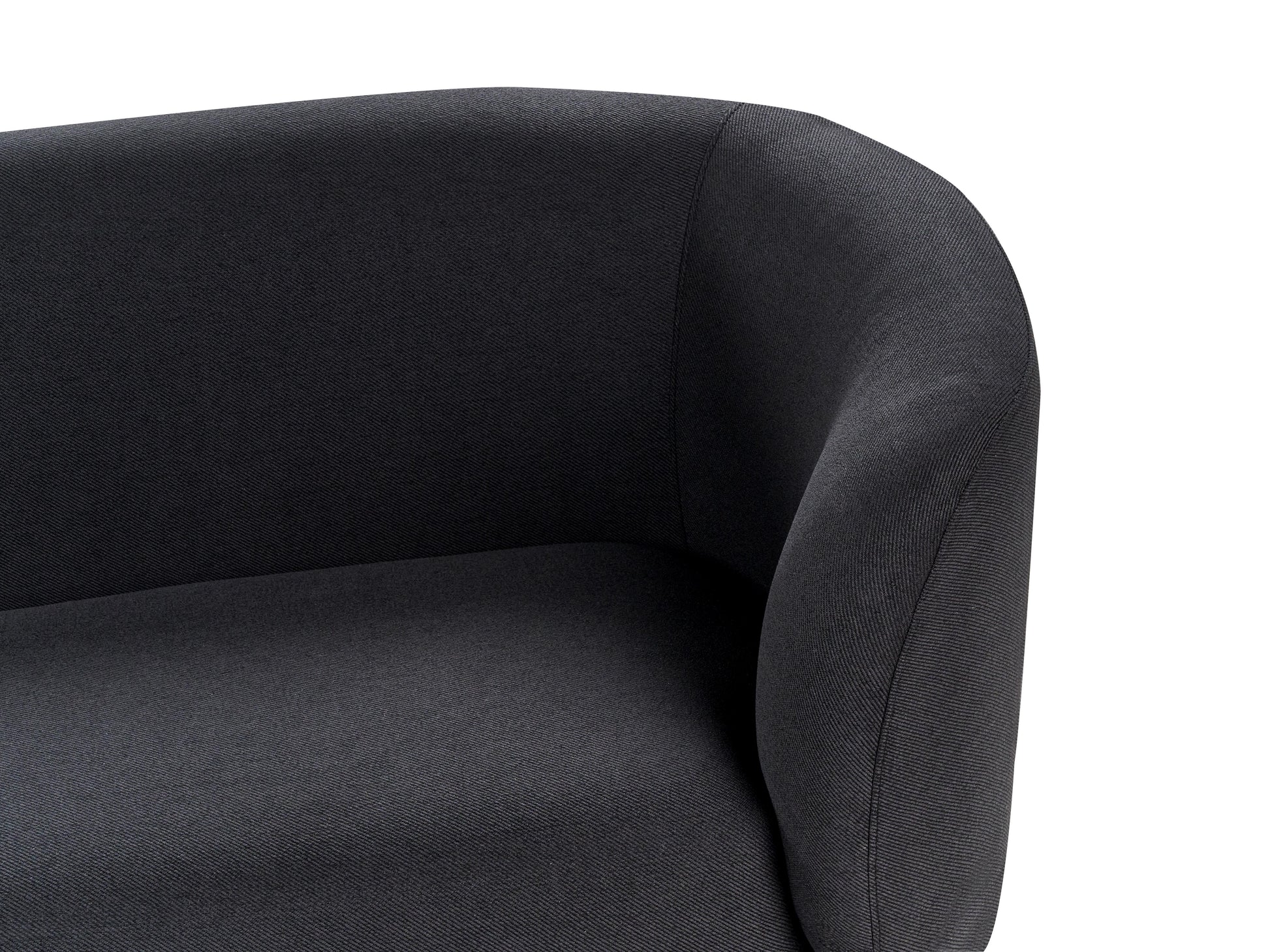  Sofa 2 Seater LOEN Fabric Black
