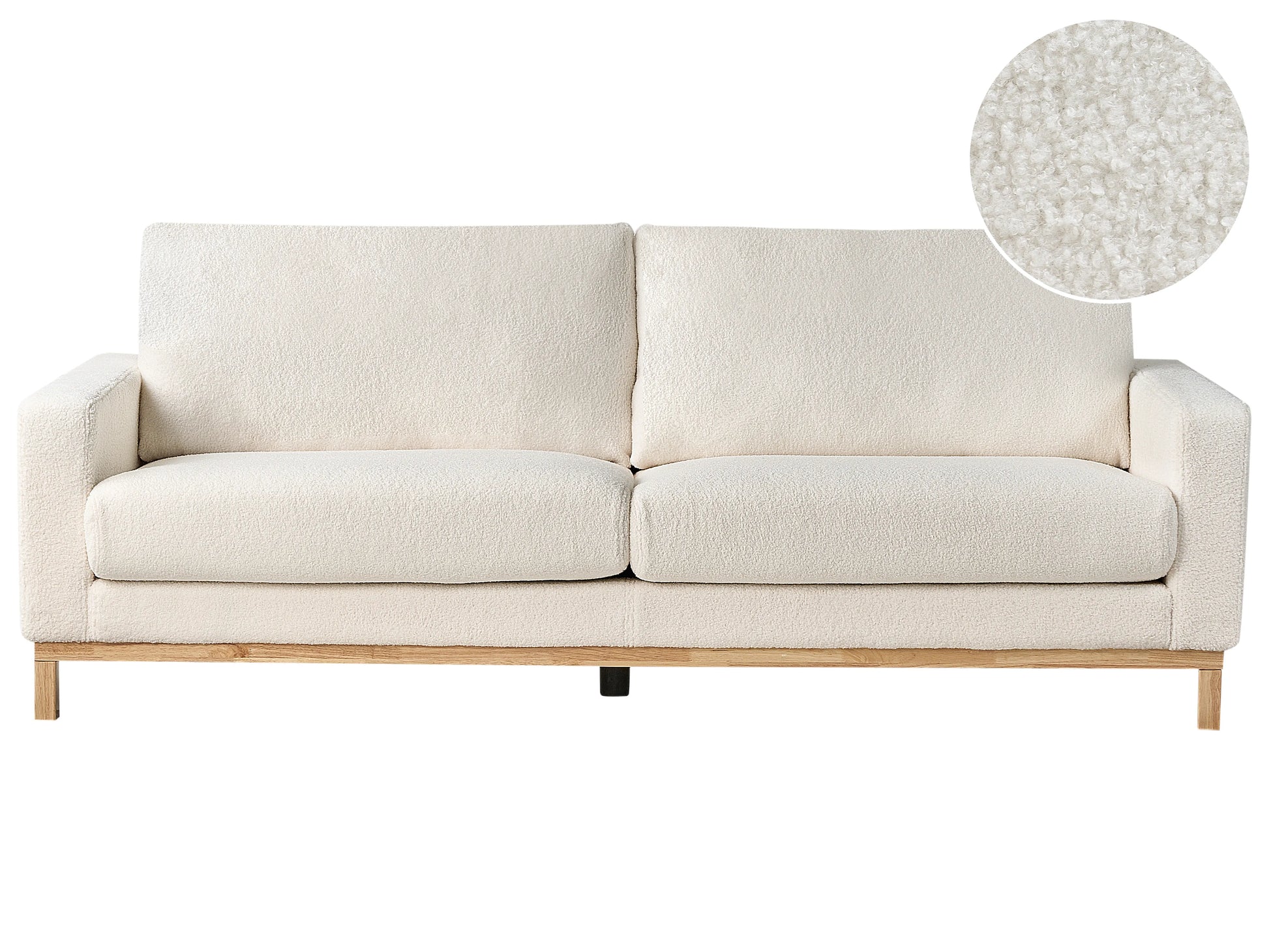  Sofa 3 Seater SIGGARD Boucle White