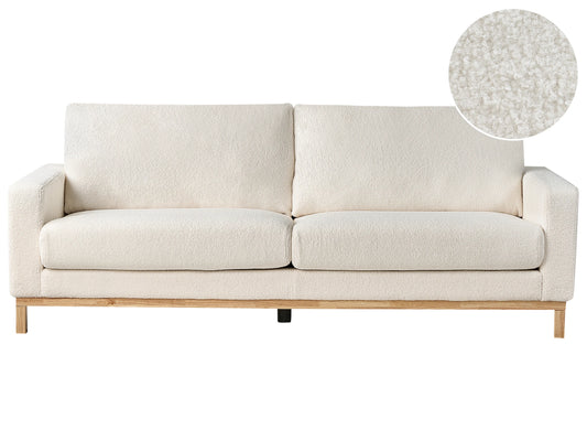 Sofa 3 Seater SIGGARD Boucle White