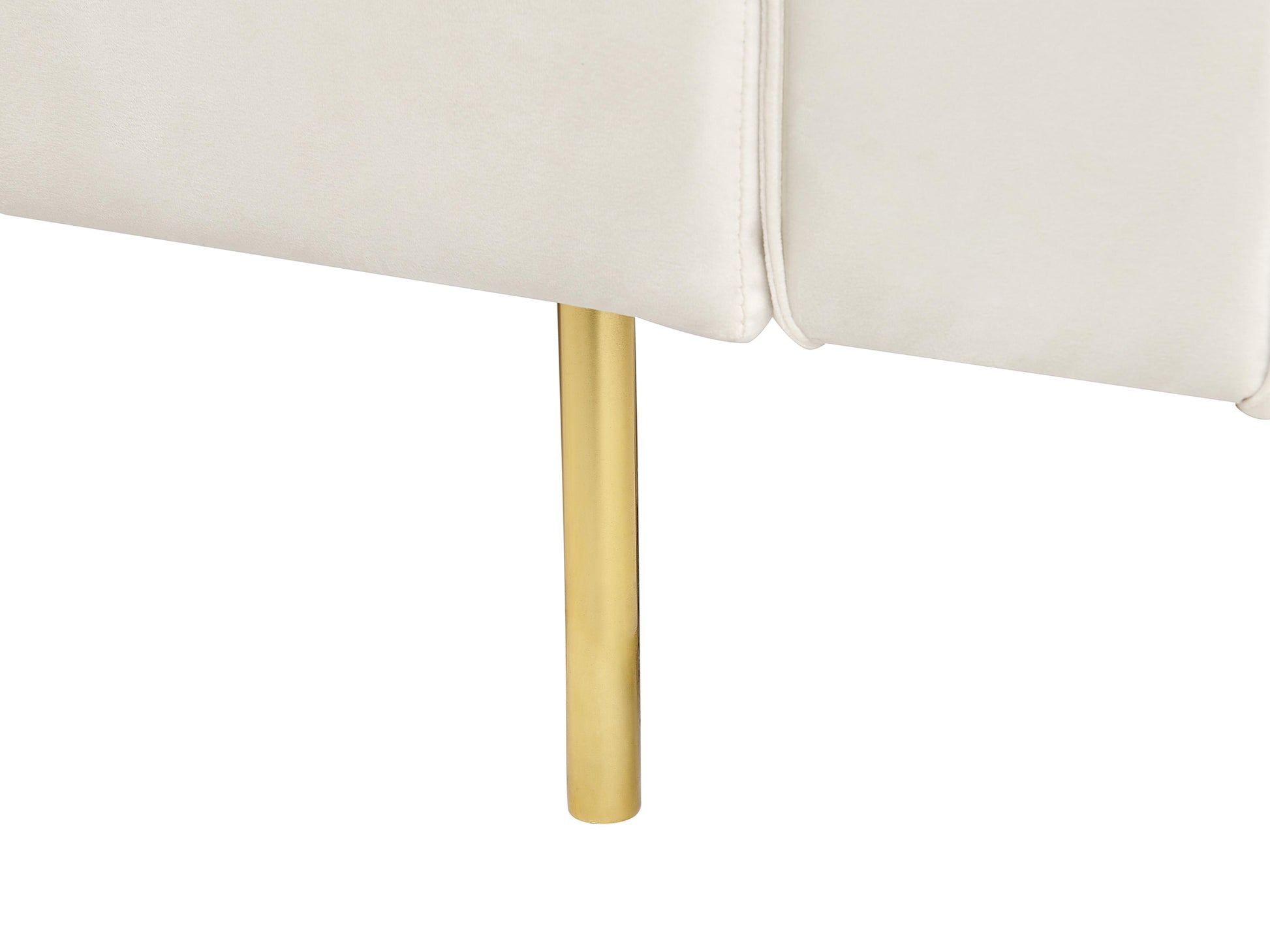  Sofa Bed 3 Seater VISNES Velvet Off-White