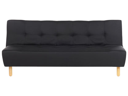  Sofa Bed 3 Seater ALSTEN Fabric Black