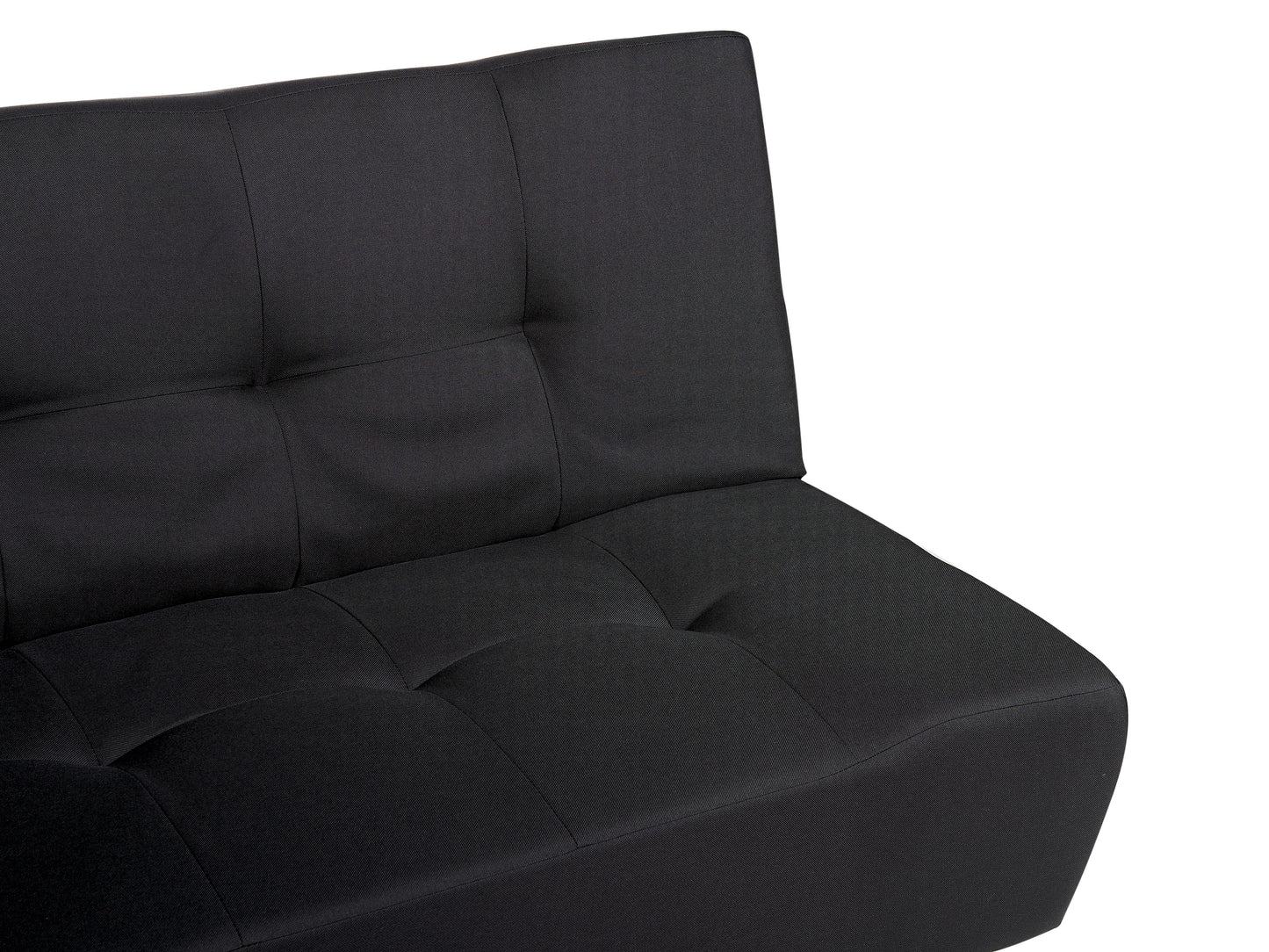  Sofa Bed 3 Seater ALSTEN Fabric Black