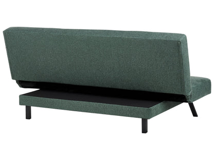  Sofa Bed 3 Seater LEEDS Fabric Green