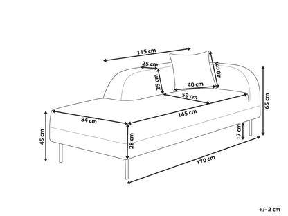  Right-Hand Chaise Lounge LE CRAU Boucle Off-White