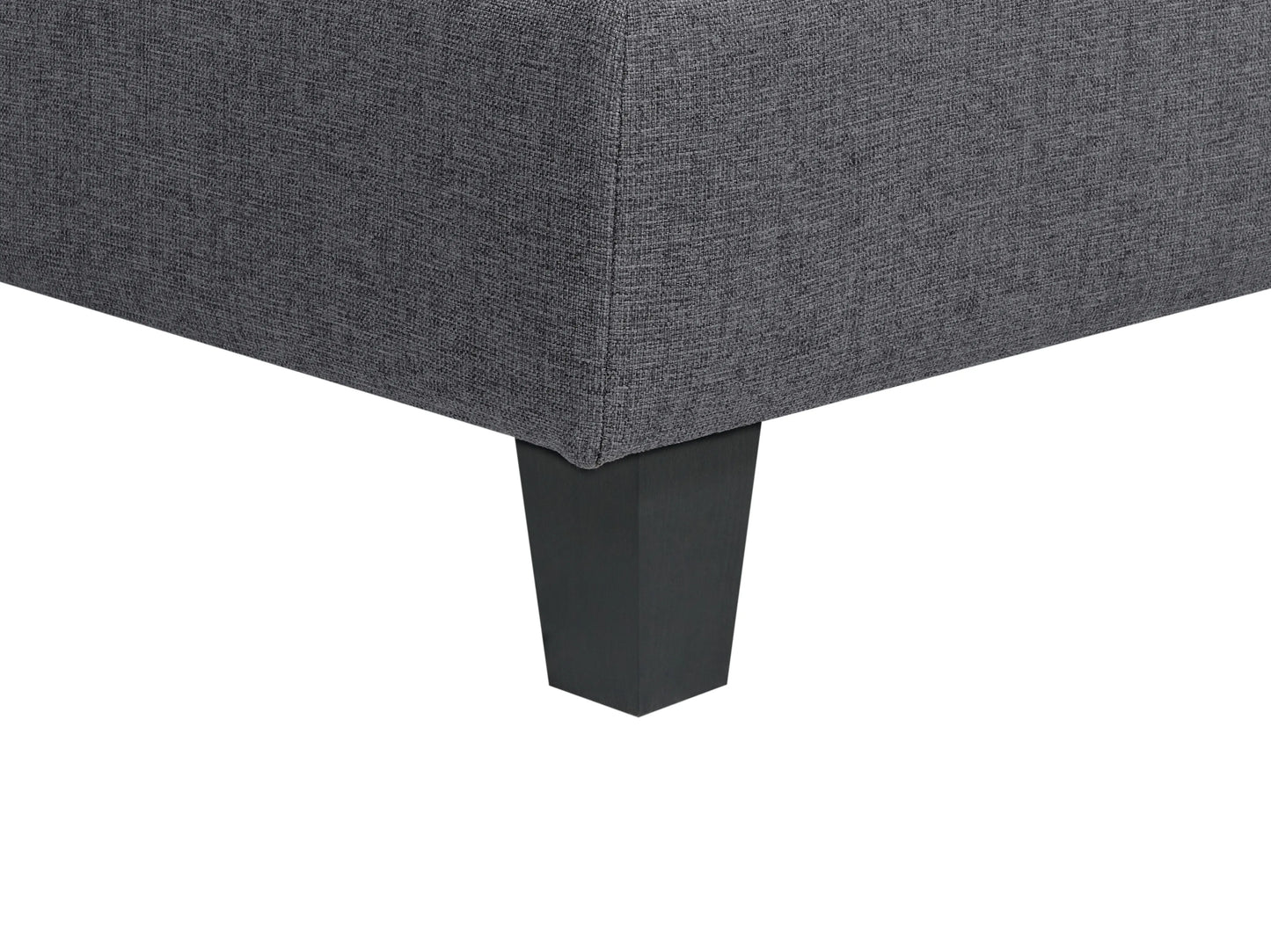  Modular Corner Sofa 5 Seater UNSTAD Fabric Dark Grey Left Hand