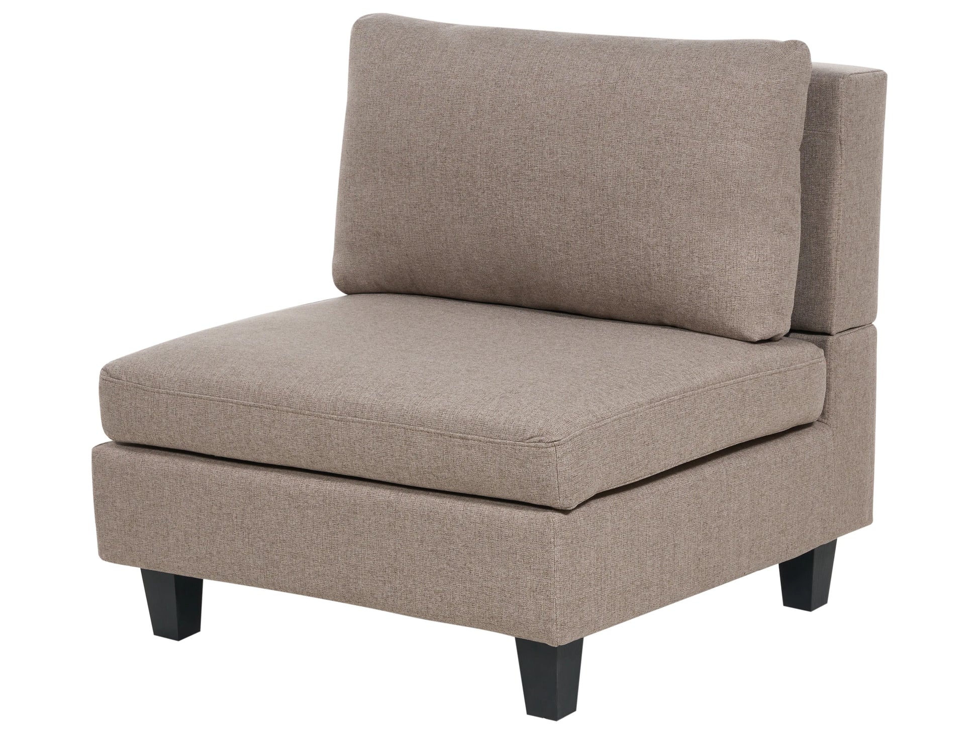  Modular Corner Sofa 4 Seater UNSTAD Fabric Brown Left Hand