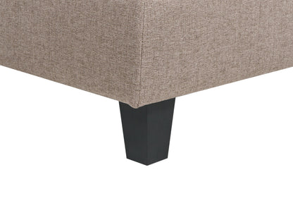  Modular Corner Sofa 4 Seater UNSTAD Fabric Brown Left Hand
