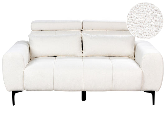  Sofa 2 Seater VEGAMO Boucle White