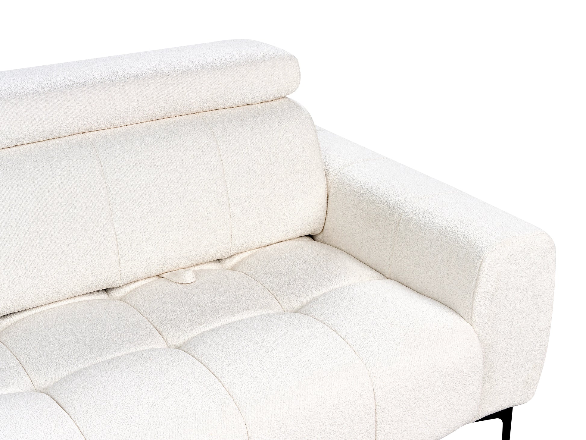  Sofa 2 Seater VEGAMO Boucle White