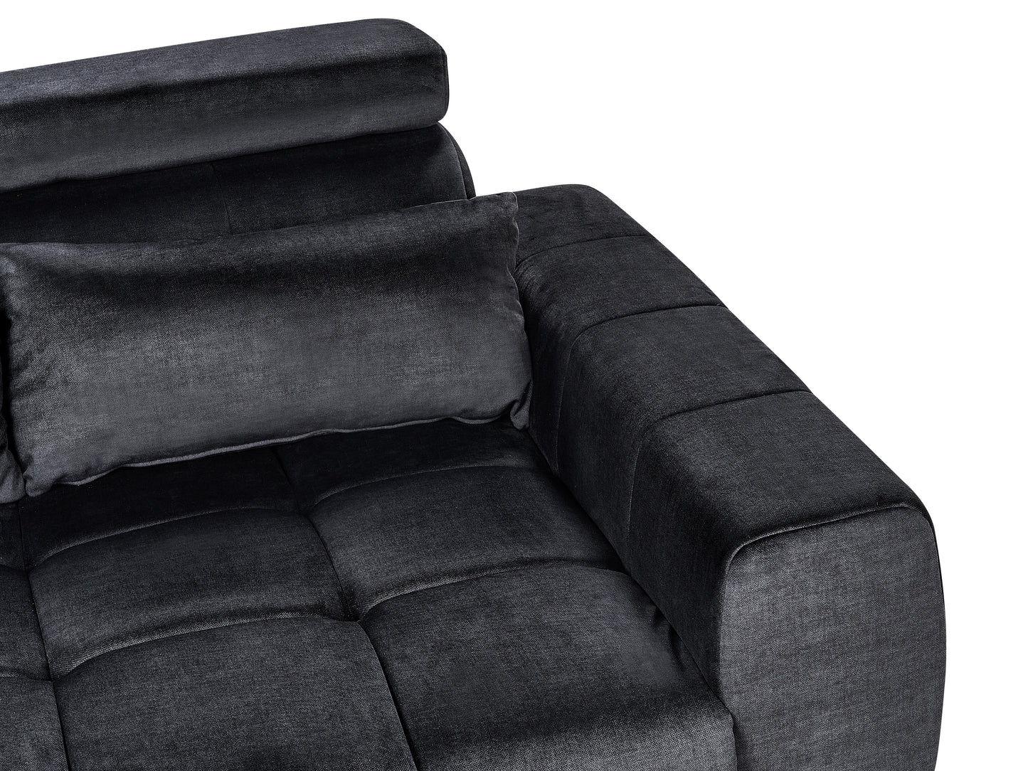  Sofa 2 Seater VEGAMO Velvet Black