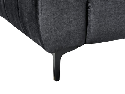  Sofa 2 Seater VEGAMO Velvet Black