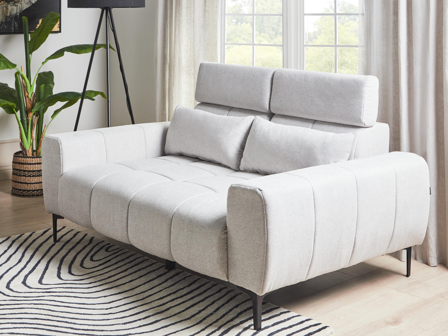  Sofa 2 Seater VEGAMO Fabric Grey
