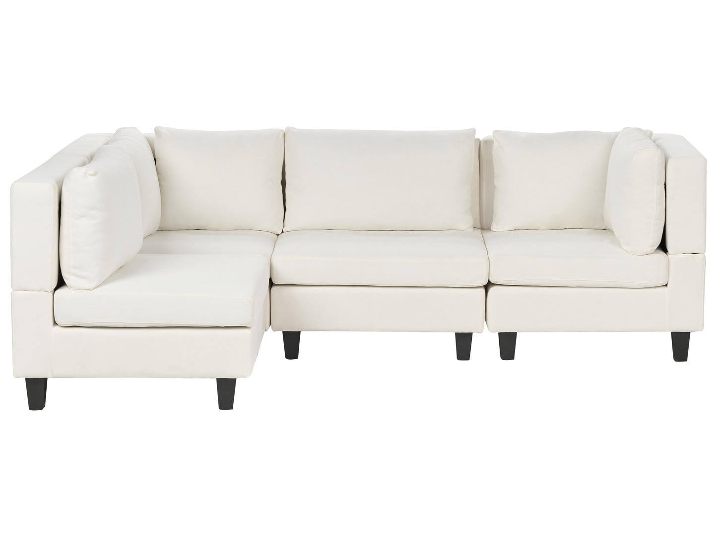  Modular Corner Sofa 4 Seater UNSTAD Fabric Off-White Right Hand