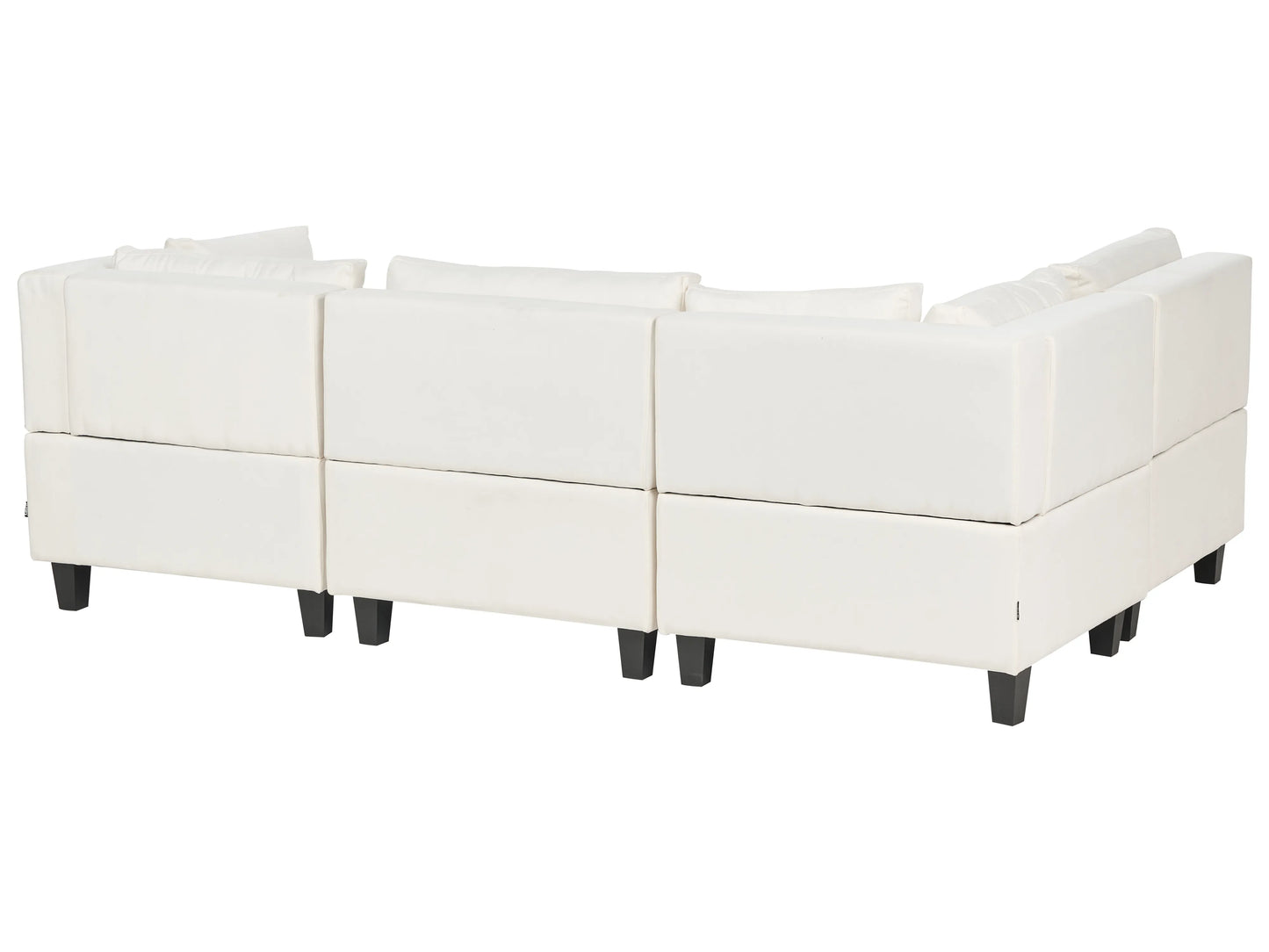  Modular Corner Sofa 4 Seater UNSTAD Fabric Off-White Left Hand