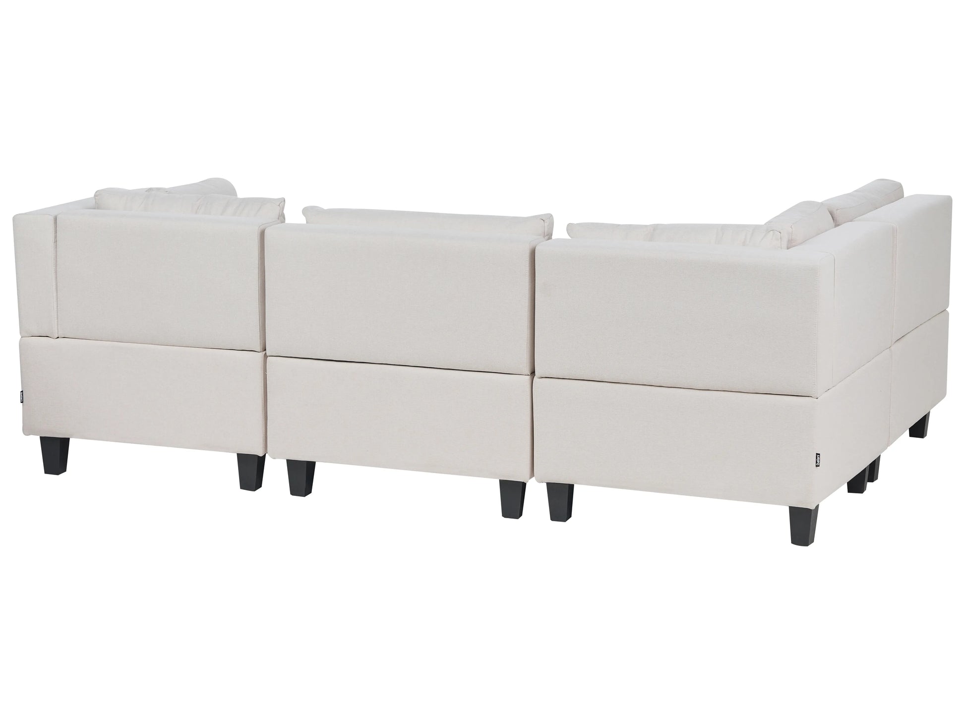  Modular Corner Sofa 4 Seater UNSTAD Fabric Light Beige Right Hand