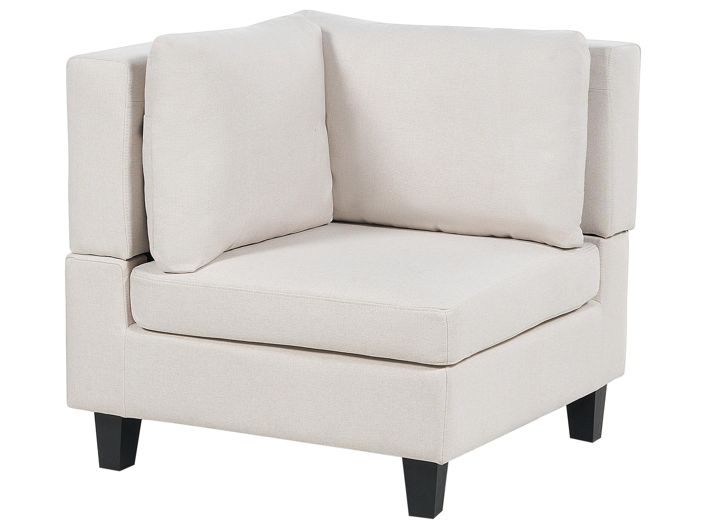  Modular Corner Sofa 4 Seater UNSTAD Fabric Light Beige Left Hand