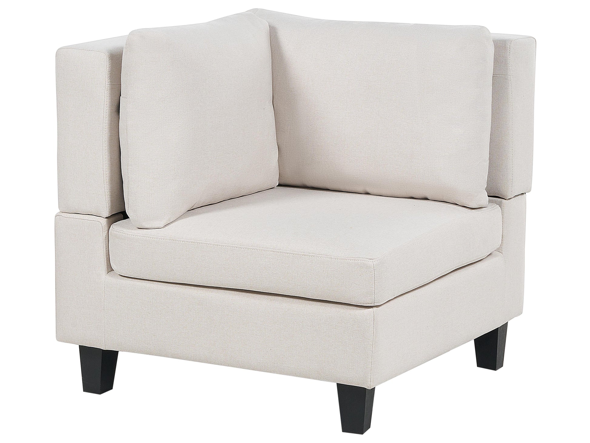  Modular Corner Sofa 4 Seater UNSTAD Fabric Light Beige Left Hand