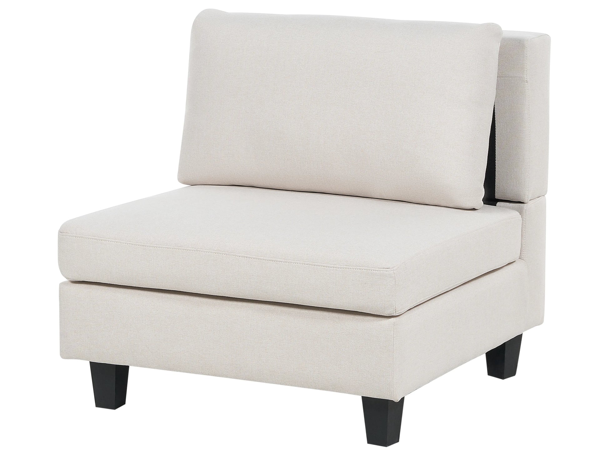  Modular Corner Sofa 4 Seater UNSTAD Fabric Light Beige Left Hand