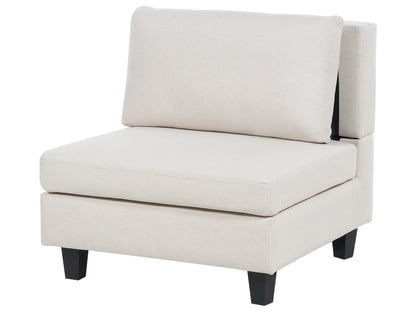  Modular Corner Sofa 4 Seater UNSTAD Fabric Light Beige Left Hand