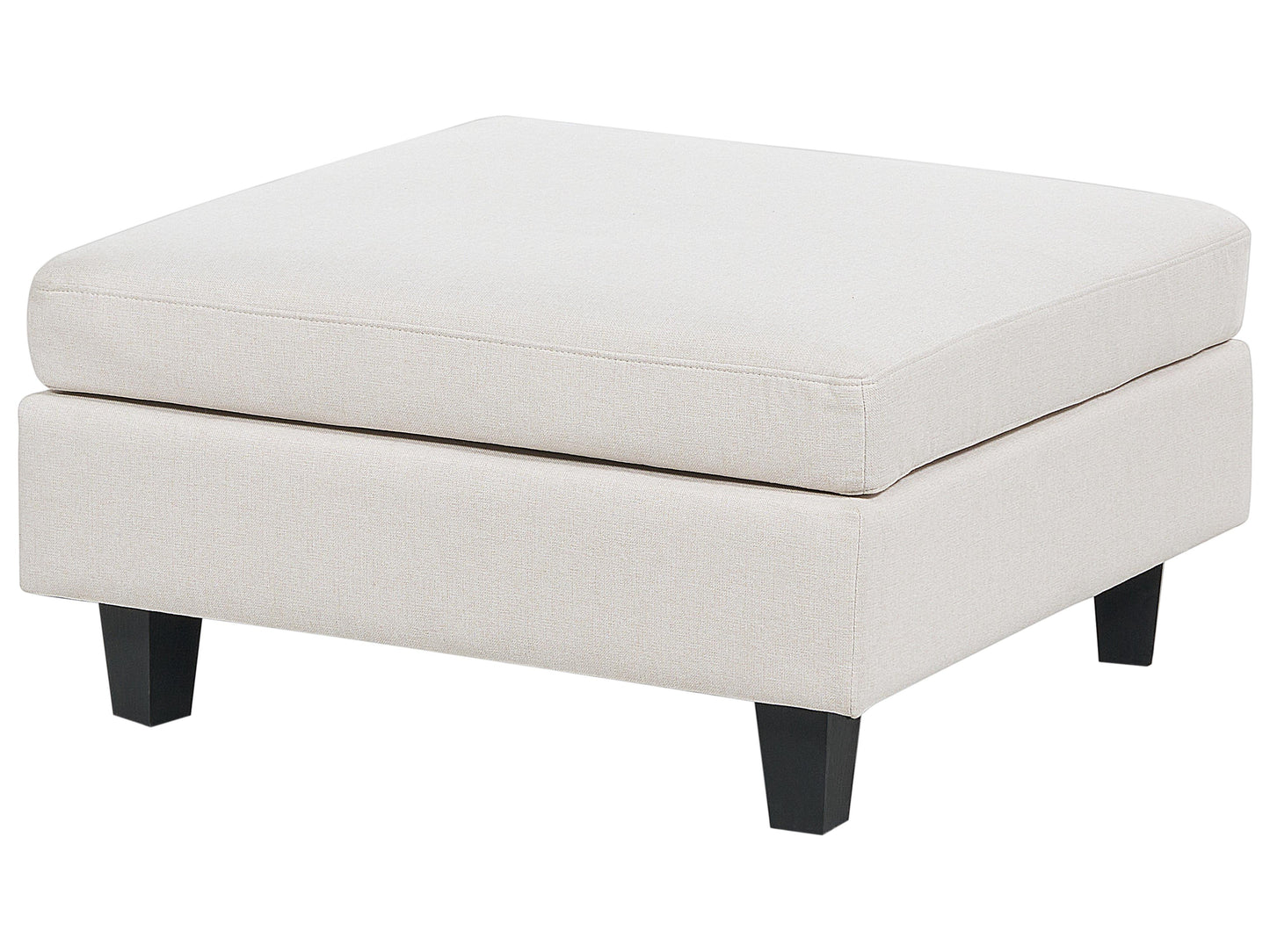  Modular Corner Sofa 4 Seater UNSTAD Fabric Light Beige With Ottoman Right Hand