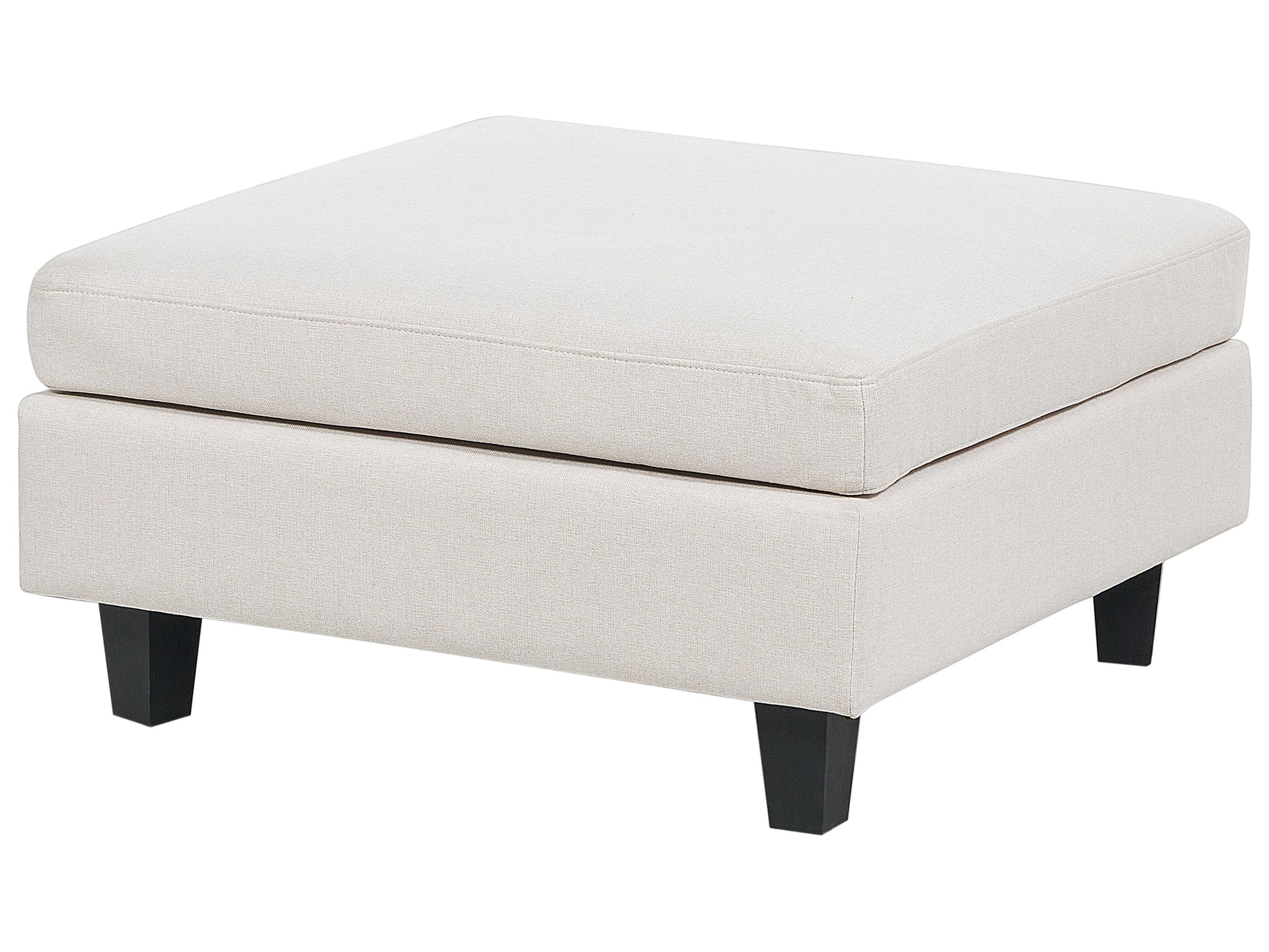  Modular Corner Sofa 4 Seater UNSTAD Fabric Light Beige With Ottoman Right Hand