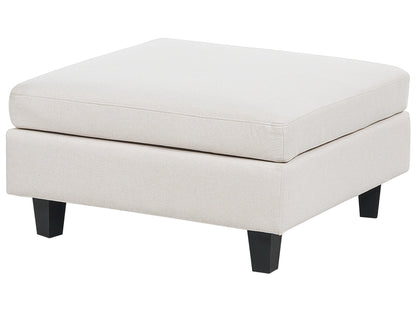  Modular Corner Sofa 4 Seater UNSTAD Fabric Light Beige With Ottoman Right Hand