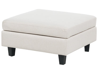 Modular Corner Sofa 4 Seater UNSTAD Fabric Light Beige With Ottoman Left Hand