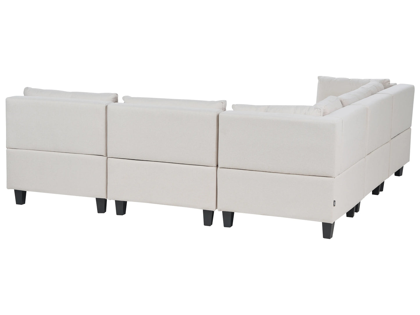  Modular Corner Sofa 5 Seater UNSTAD Fabric Light Beige Right Hand
