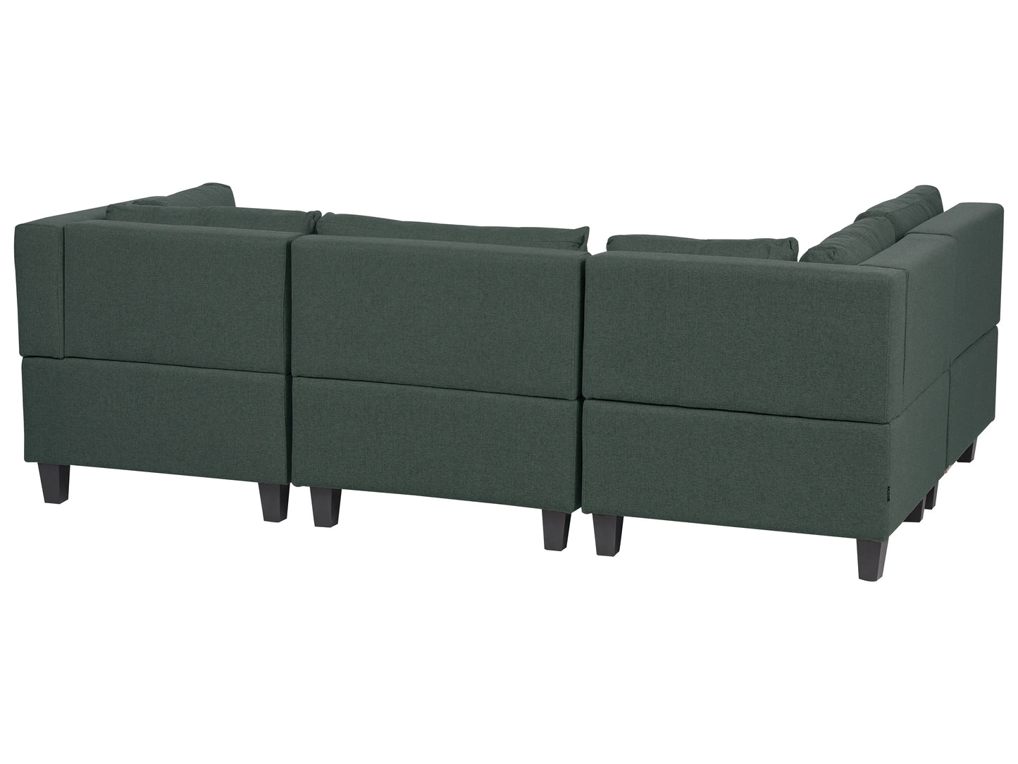  Modular Corner Sofa 4 Seater UNSTAD Fabric Dark Green Right Hand