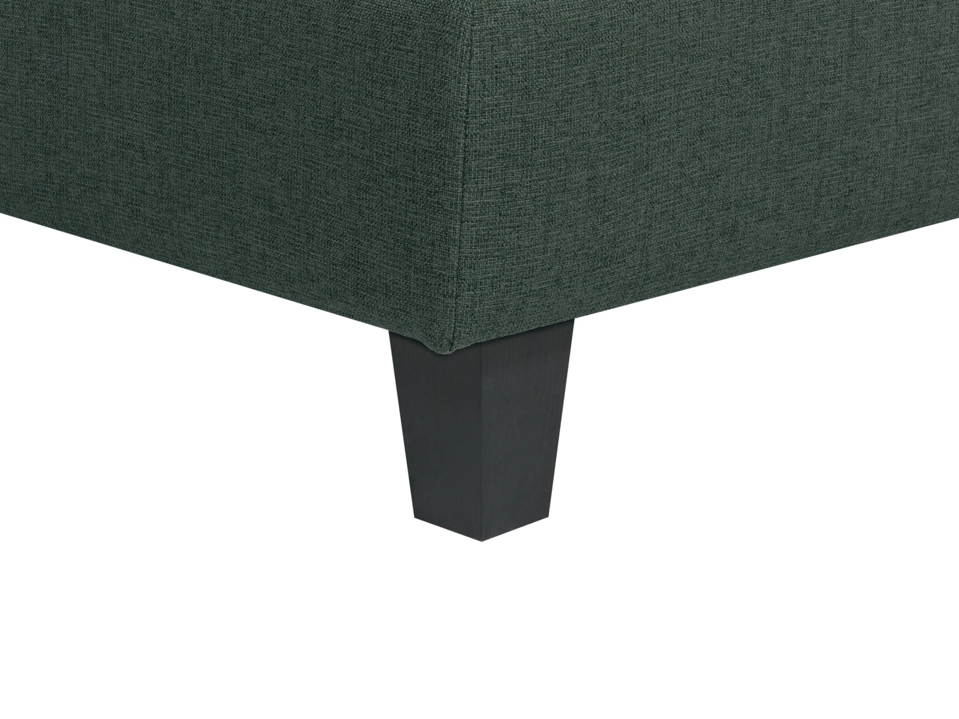  Modular Corner Sofa 4 Seater UNSTAD Fabric Dark Green With Ottoman Right Hand