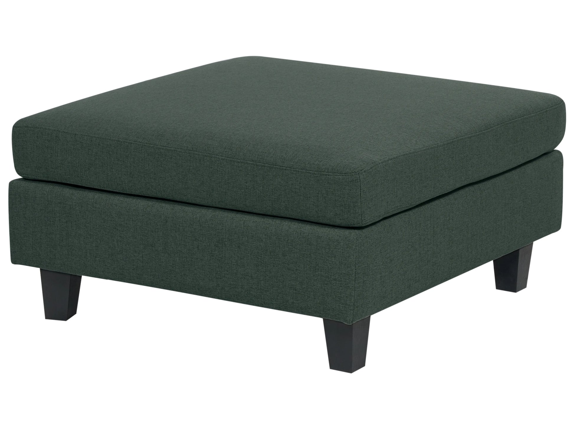  Modular Corner Sofa 4 Seater UNSTAD Fabric Dark Green With Ottoman Left Hand